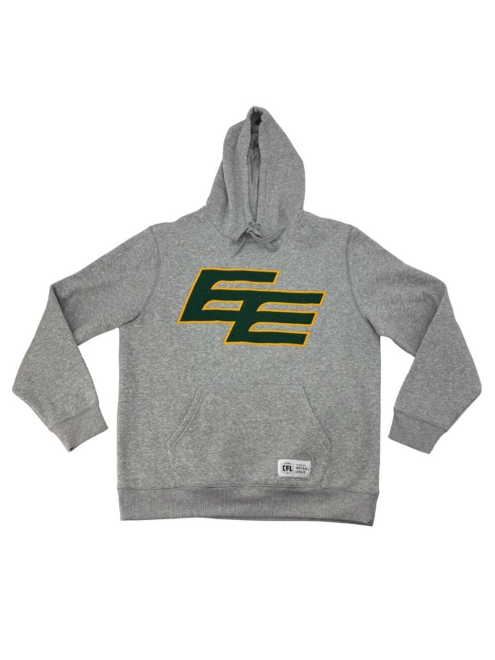 CFL Edmonton Elks Men's Hoodie | Grey & Green | Large **NEW